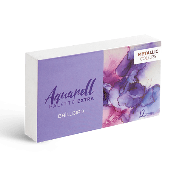 BB Aquarell/akvarell paletta 12 darabos - EXTRA