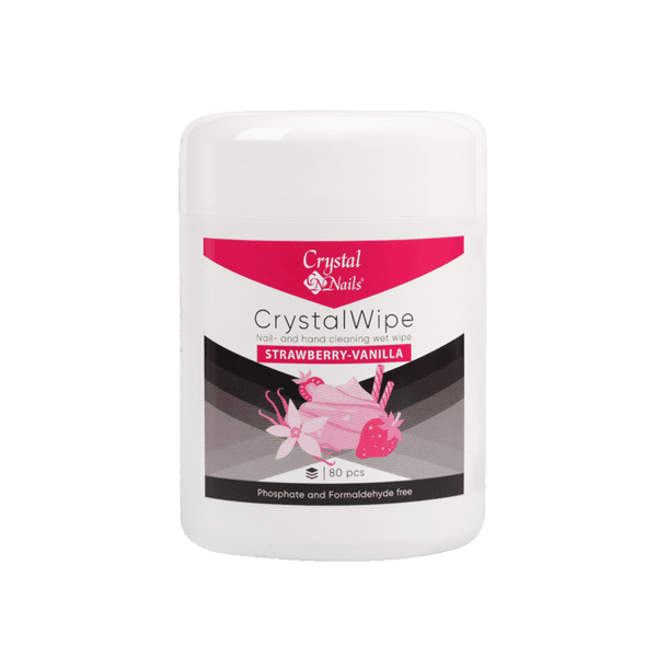 CN CrystalWipe - Köröm- és Kéztisztító nedves törlőkendő - Strawberry-Vanilla