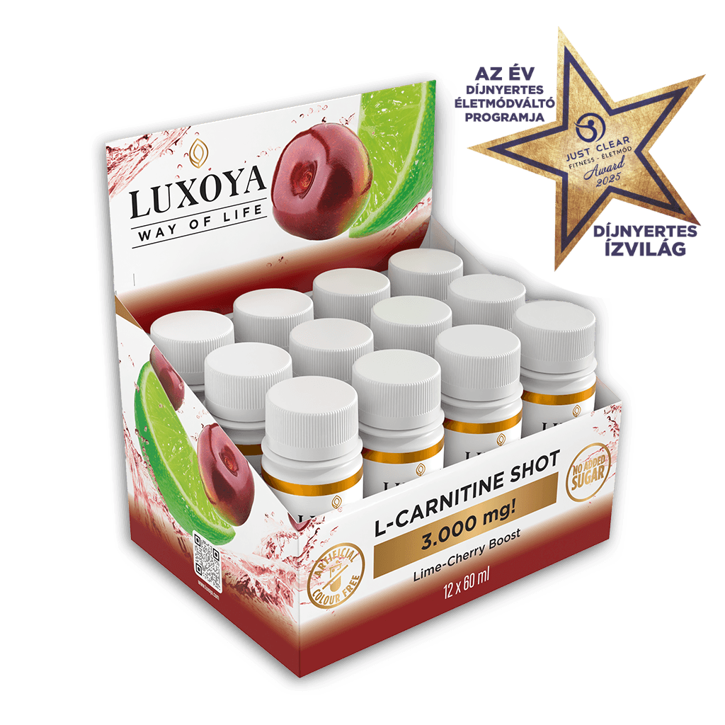 L-CARNITINE SHOT 3.000 mg FOLYÉKONY L-KARNITIN 12x60 ml gyűjtődőboz - Meggy-lime ízű