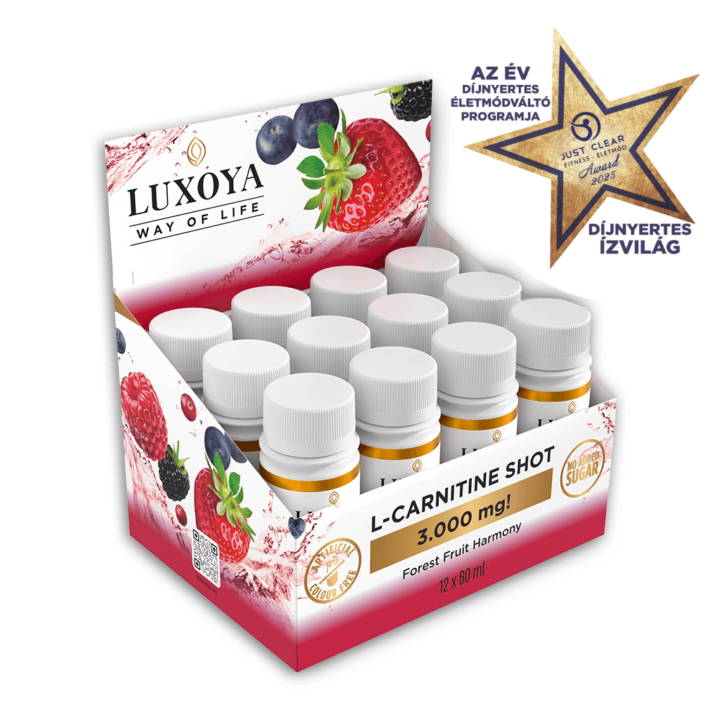 L-CARNITINE SHOT 3.000 mg FOLYÉKONY L-KARNITIN 12x60 ml gyűjtődoboz - Erdei gyümölcs ízű