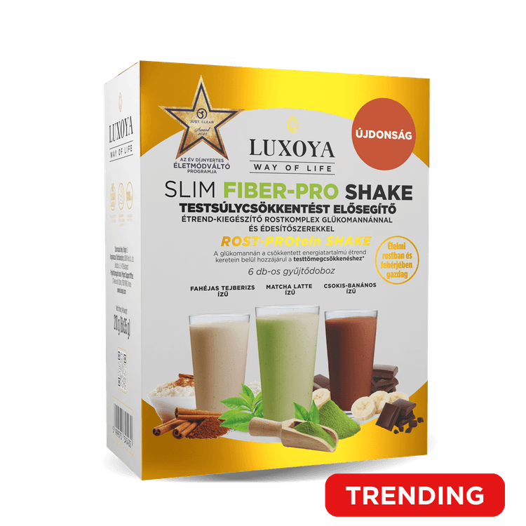 Slim Fiber-Pro Shake mix - 3x2x35g Testsúlycsökkentést elősegítő étrend-kiegészítő rostkomplex glükomannánnal és édesítőszerekkel