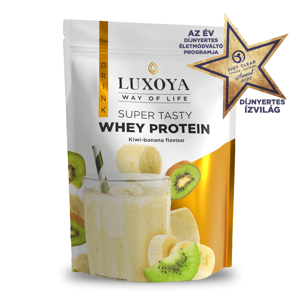 SUPER TASTY WHEY PROTEIN - PRÉMIUM FEHÉRJE ITALPOR 450 g DOY - Kivi-banán ízű