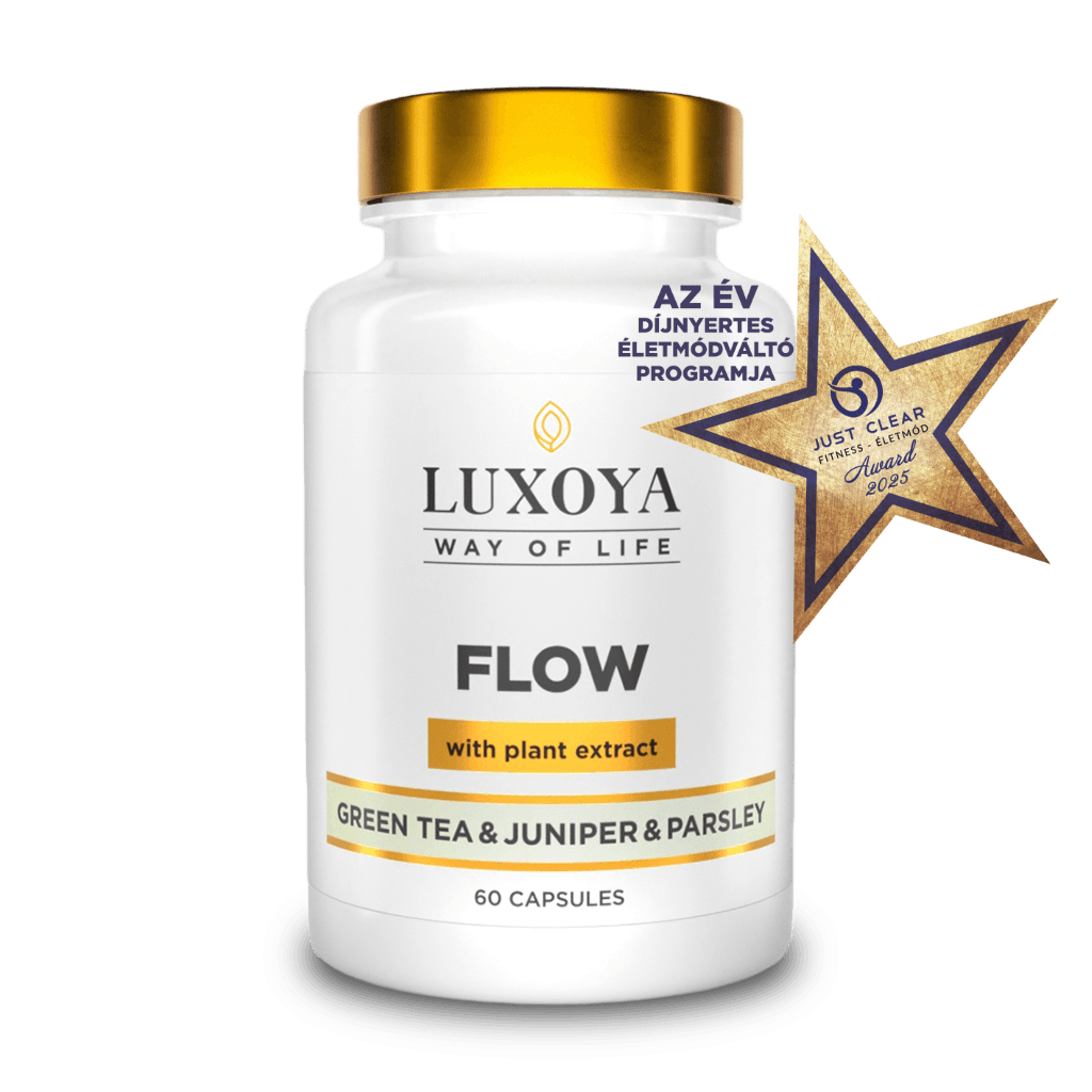 FLOW - KOFFEINT TARTALMAZÓ ÉTREND-KIEGÉSZÍTŐ KAPSZULA NÖVÉNYI KIVONATOKKAL ÉS MAGNÉZIUMMAL 60 db