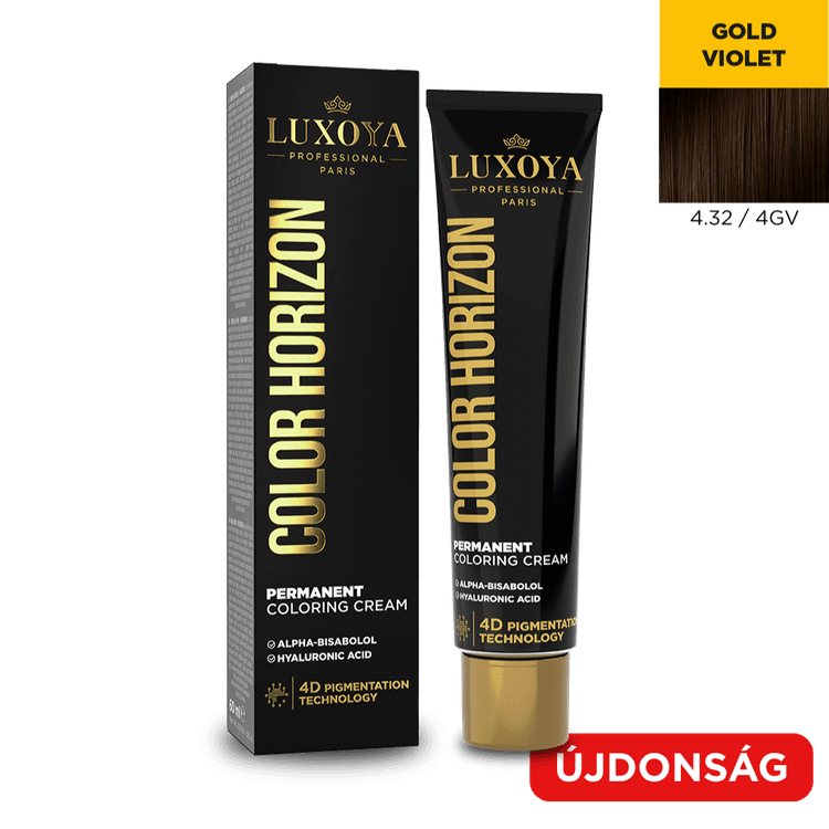 COLOR HORIZON - Ammóniás hajfesték 4.32/4GV - 60ml