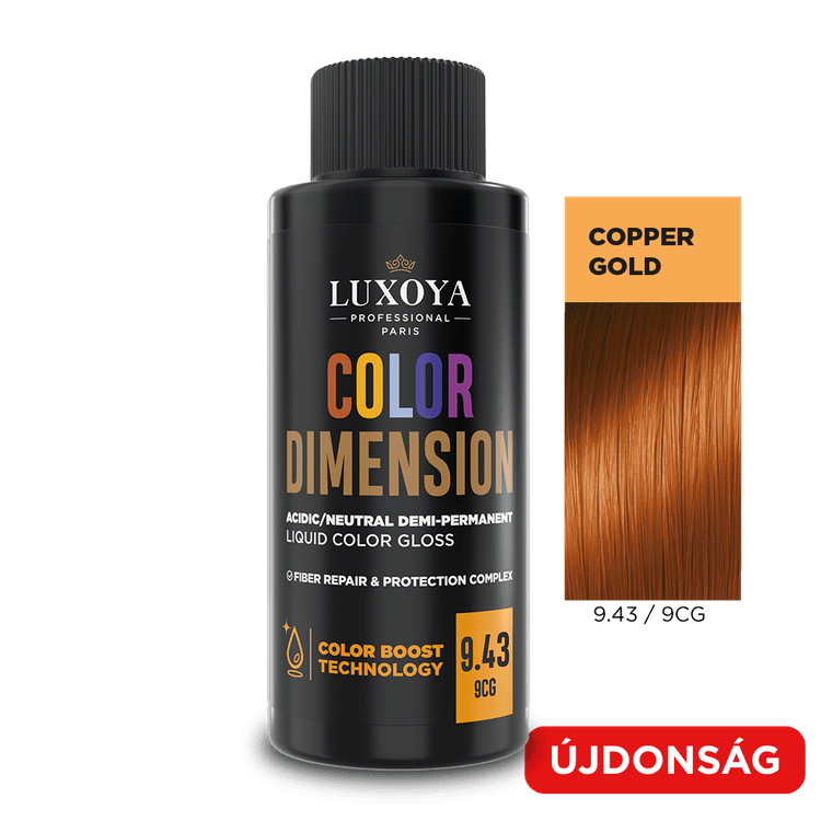 COLOR DIMENSION - Ápoló és ragyogást fokozó hajszínező 9.43/9CG - 60ml