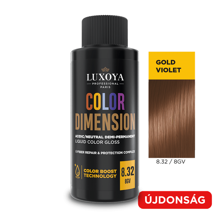COLOR DIMENSION - Ápoló és ragyogást fokozó hajszínező 8.32/8GV - 60ml