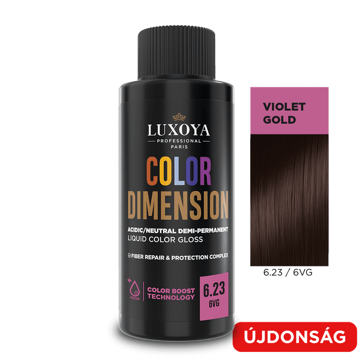 COLOR DIMENSION - Ápoló és ragyogást fokozó hajszínező 6.23/6VG - 60ml