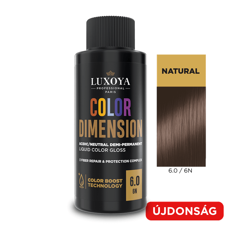 COLOR DIMENSION - Ápoló és ragyogást fokozó hajszínező 6.0/6N - 60ml