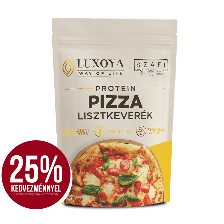 Luxoya x Szafi – Protein Pizza lisztkeverék