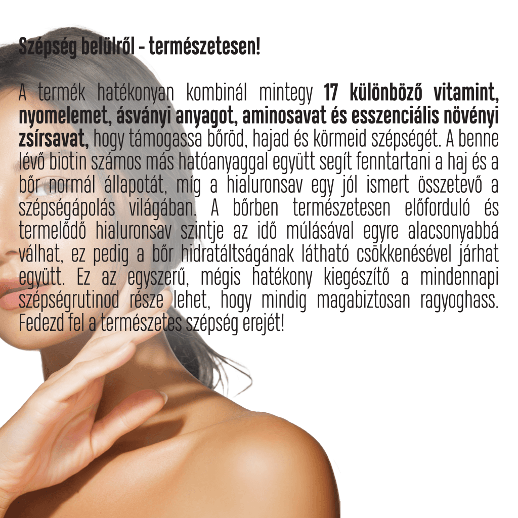 BEAUTY & HAIR VITAMIN - HAJ & BŐR & KÖRÖM VITAMIN 60 db