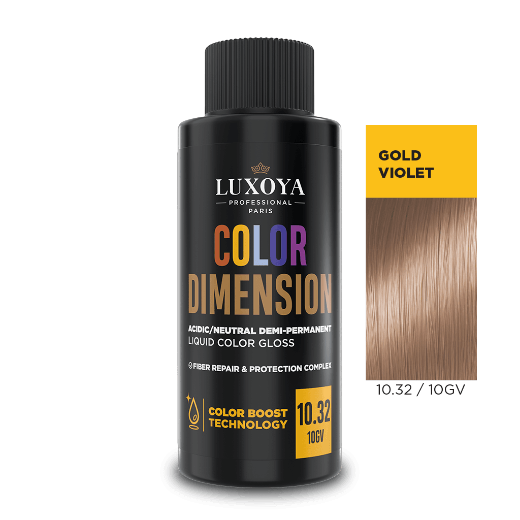 COLOR DIMENSION - Ápoló és ragyogást fokozó hajszínező 10.32/10GV - 60ml