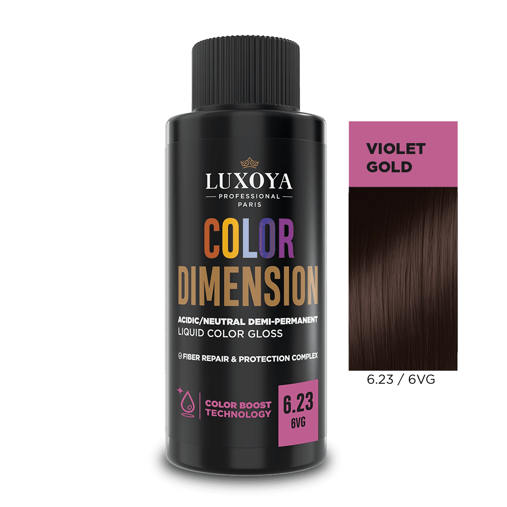 COLOR DIMENSION - Ápoló és ragyogást fokozó hajszínező 6.23/6VG - 60ml