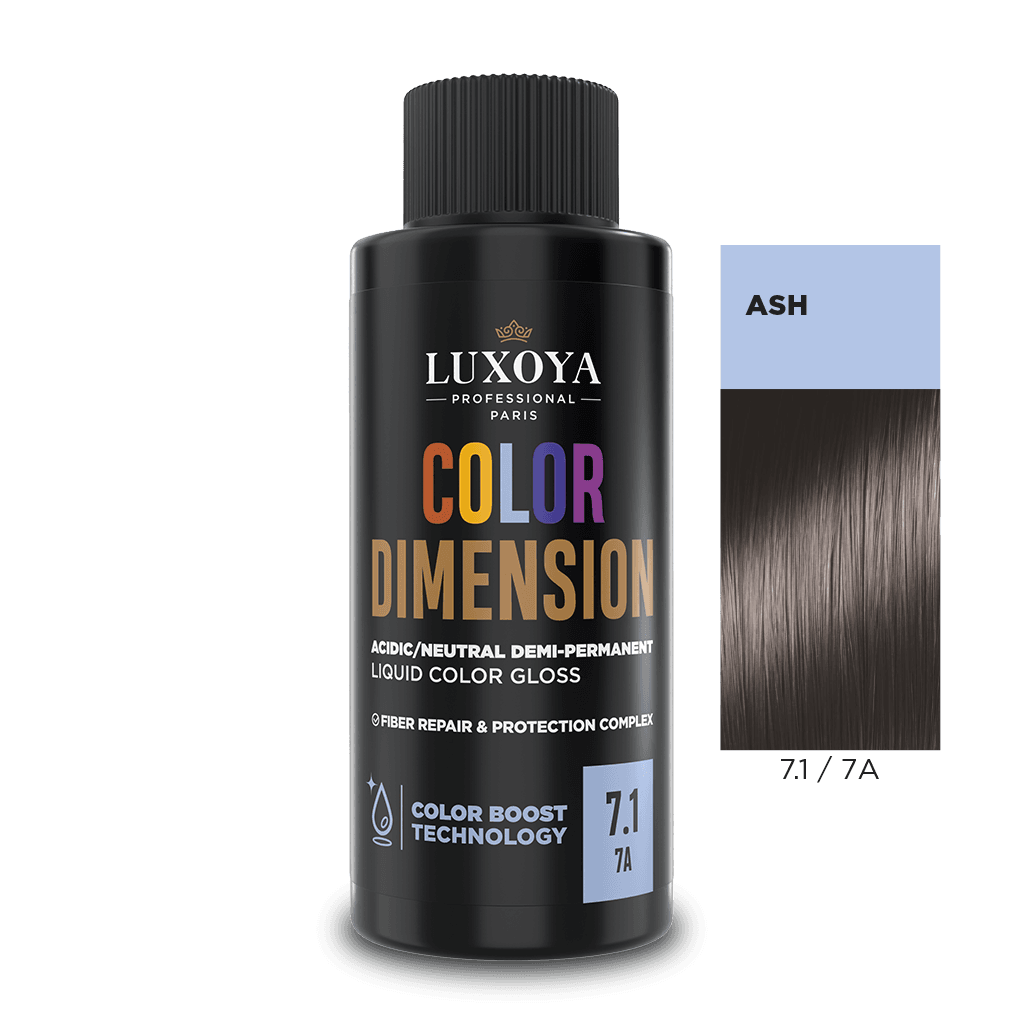 COLOR DIMENSION - Ápoló és ragyogást fokozó hajszínező 7.1/7A - 60ml