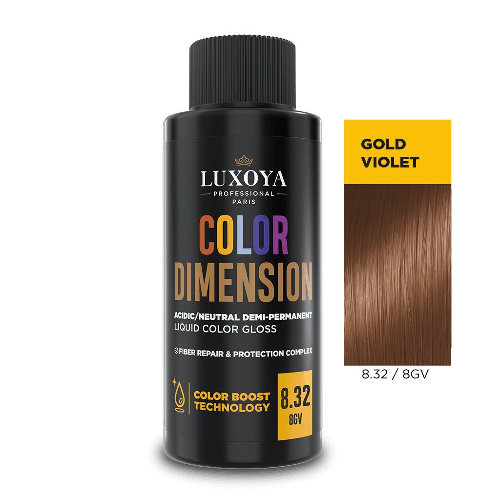 COLOR DIMENSION - Ápoló és ragyogást fokozó hajszínező 8.32/8GV - 60ml