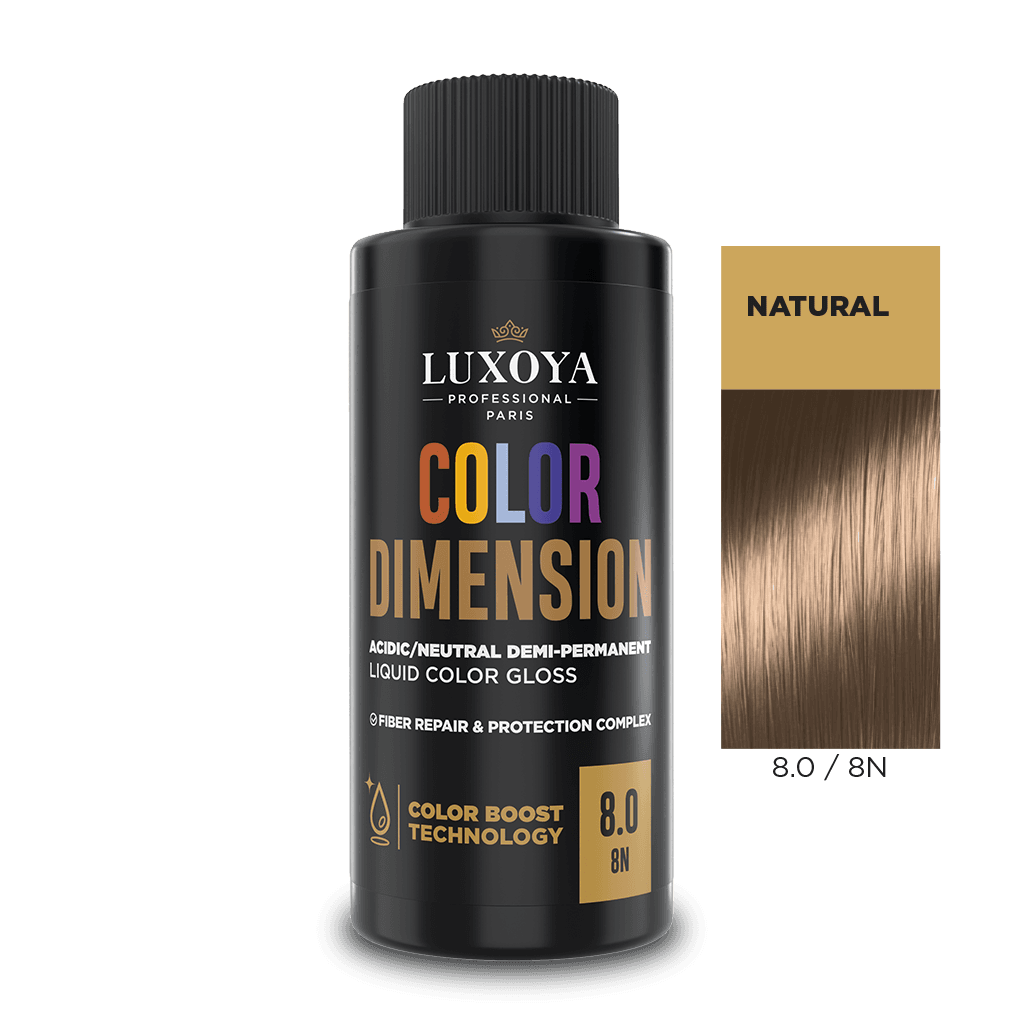 COLOR DIMENSION - Ápoló és ragyogást fokozó hajszínező 8.0/8N - 60ml