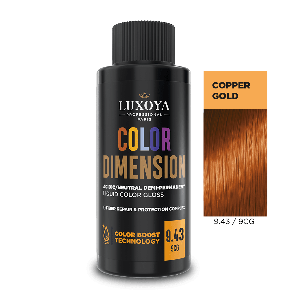 COLOR DIMENSION - Ápoló és ragyogást fokozó hajszínező 9.43/9CG - 60ml