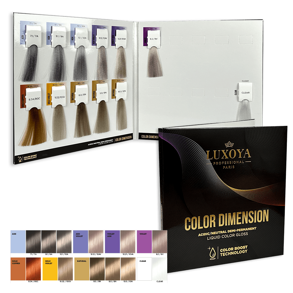 COLOR DIMENSION COLOR CHART - Hajszínező színskála