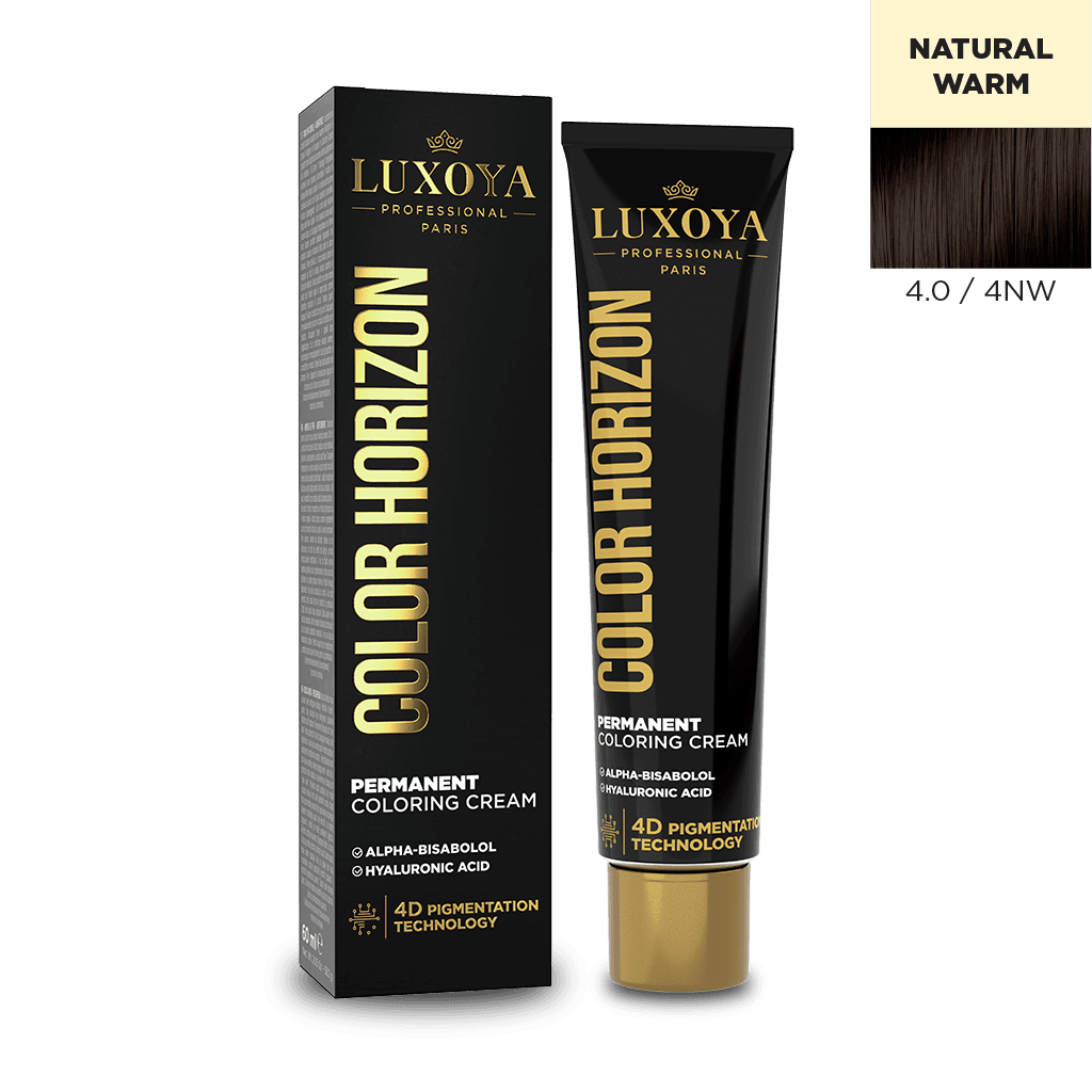 COLOR HORIZON - Ammóniás hajfesték 4.0/4NW 60ml