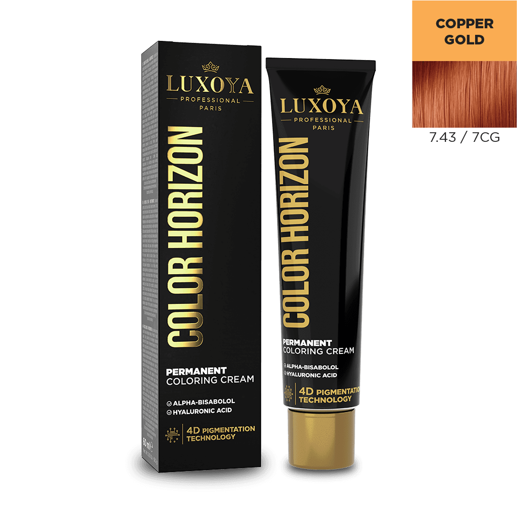 COLOR HORIZON - Ammóniás hajfesték 7.43/7CG 60ml