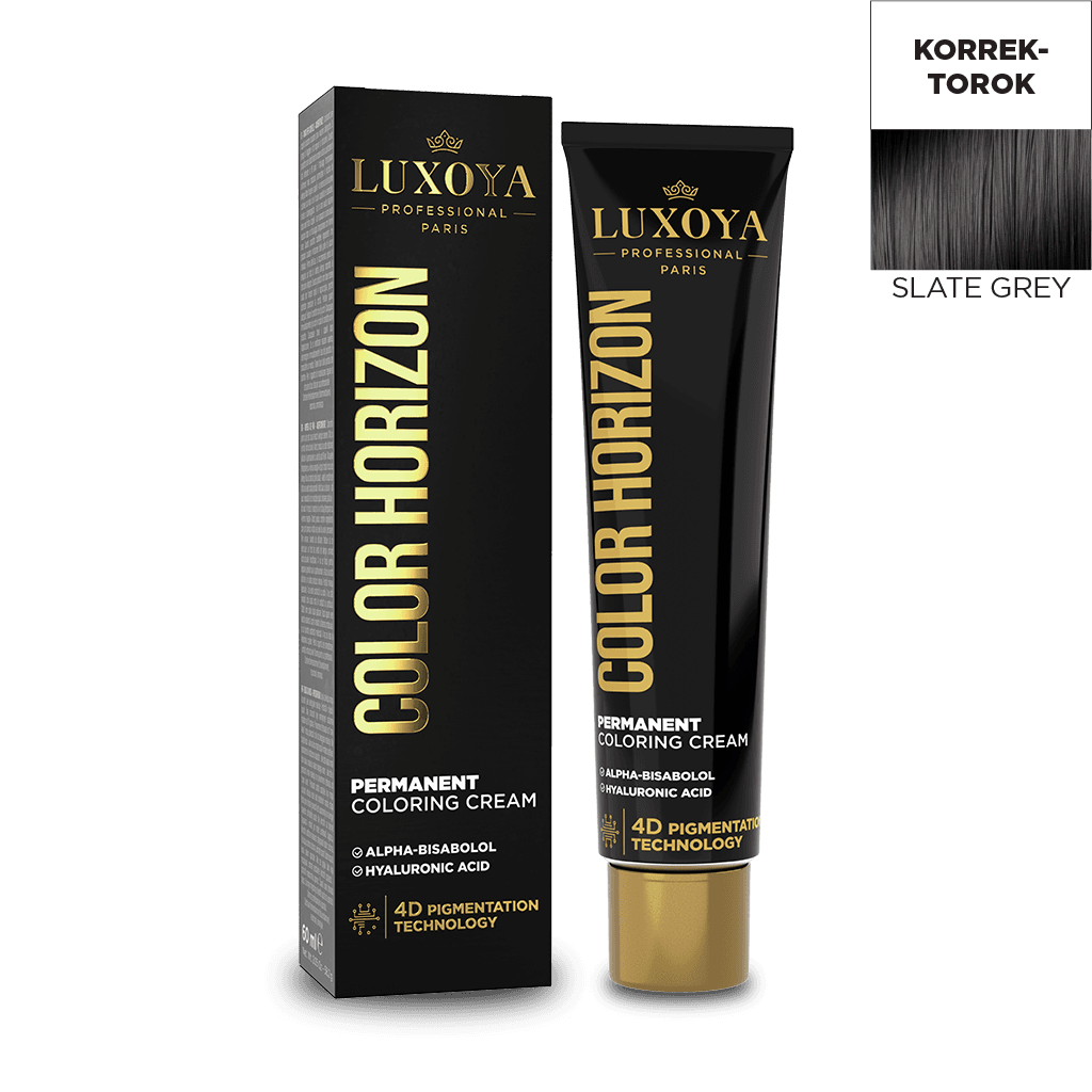 COLOR HORIZON SLATE GREY - Palaszürke Ammóniás hajfesték 60ml