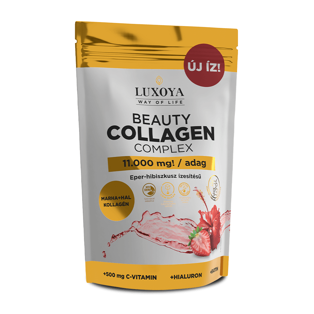 BEAUTY COLLAGEN COMPLEX 11.000 mg ÍZLETES KOLLAGÉN ITALPOR - Eper Hibiszkusz ízű - 300g