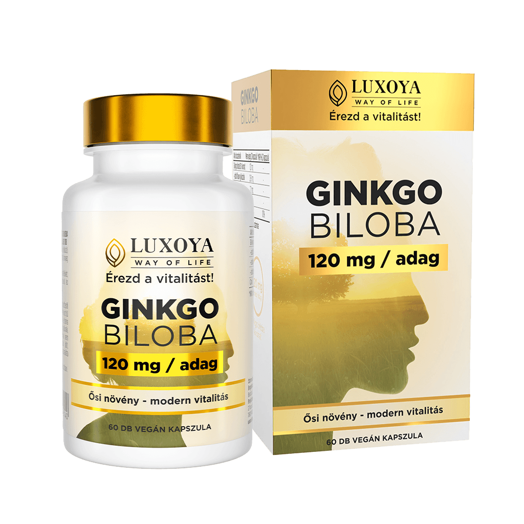 Ginkgo biloba kivonatot és cinket tartalmazó étrend-kiegészítő kapszula - 60db