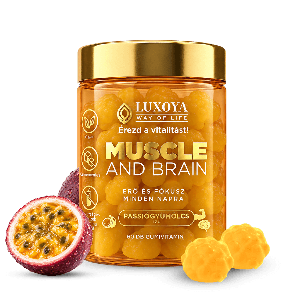 Muscle & Brain - Passiógyümölcs ízű gumivitamin - 60db