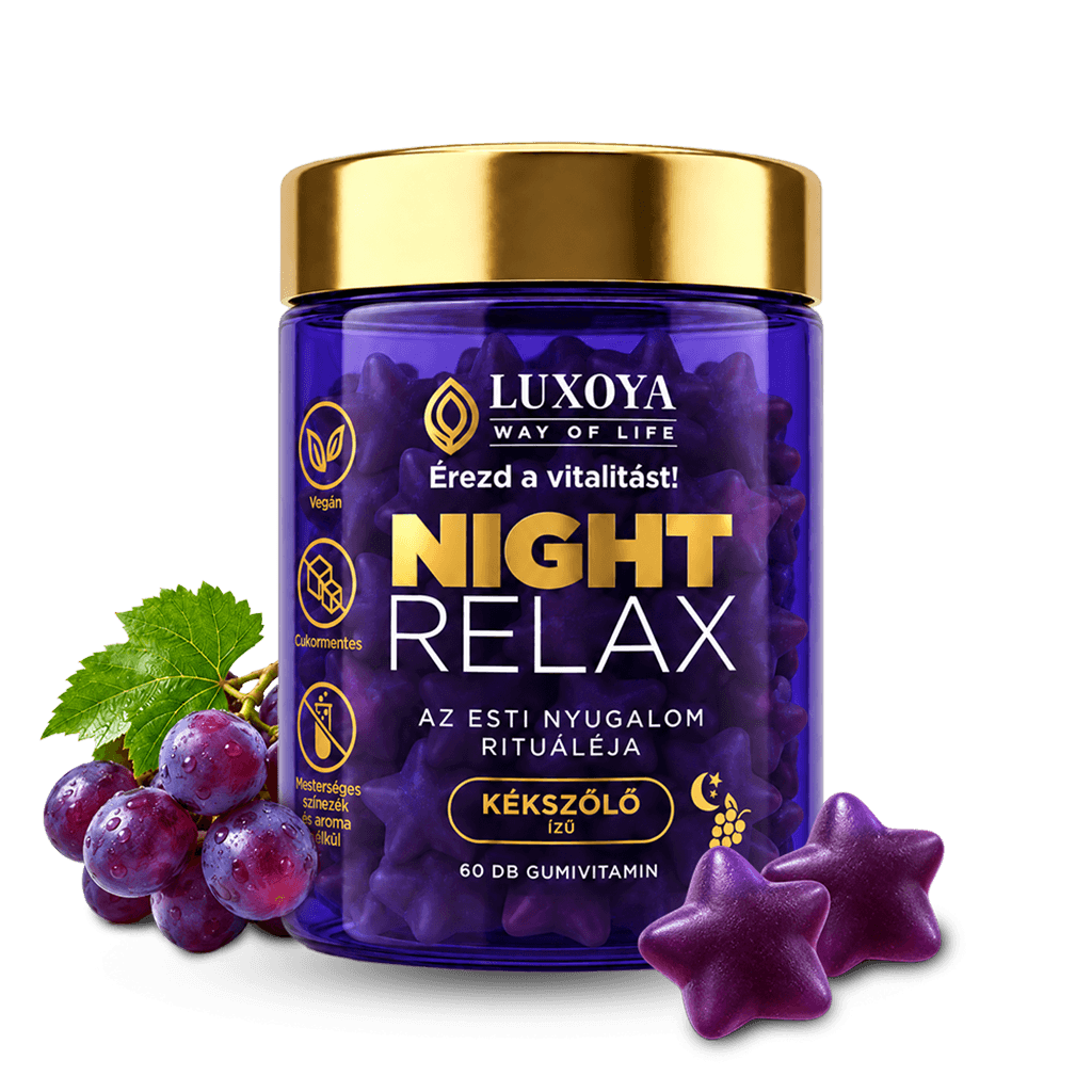 Night Relax - Kékszőlő ízű gumivitamin - 60db