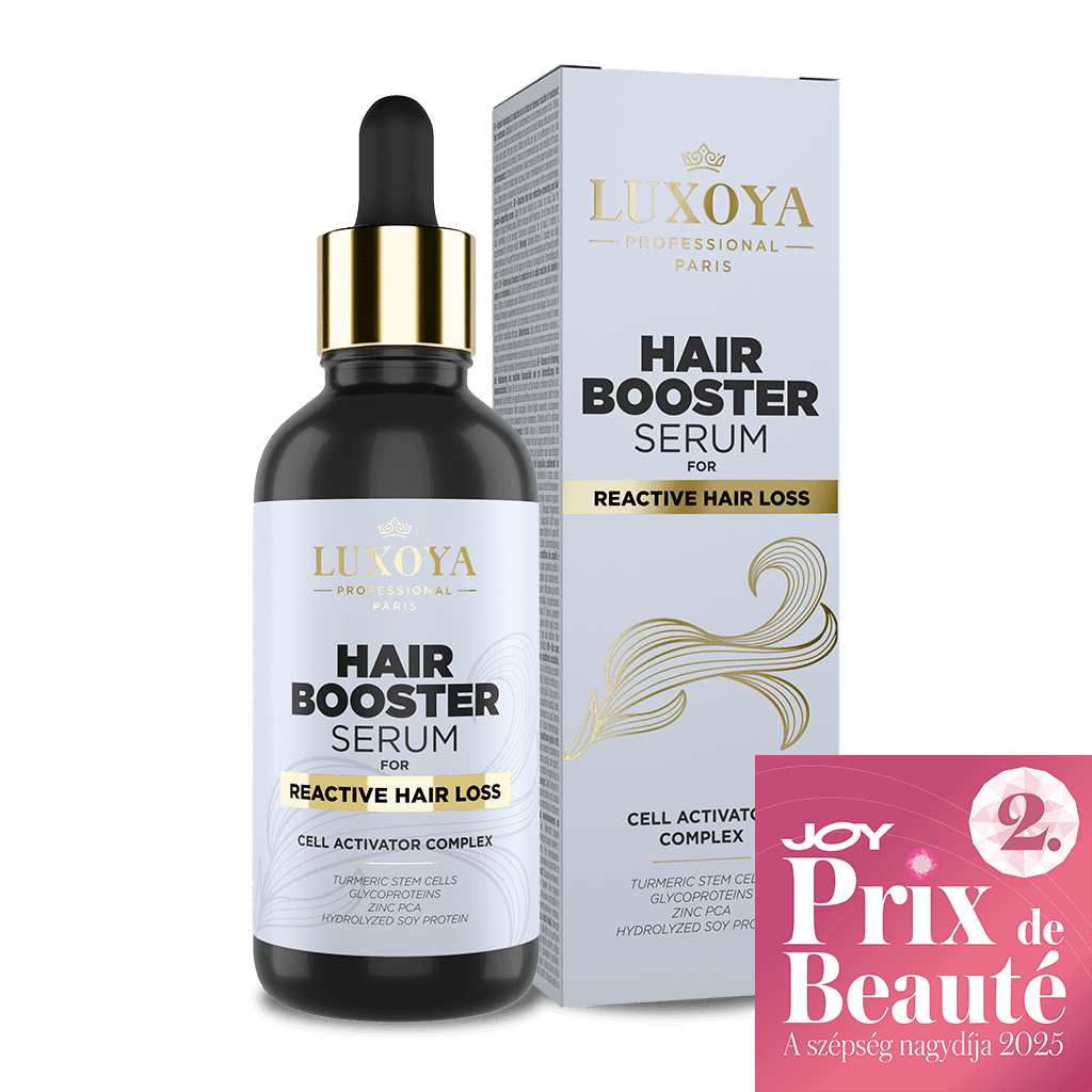 HAIR BOOSTER SERUM – FOR REACTIVE HAIR LOSS - REAKTÍV* HAJHULLÁS CSÖKKENÉST ÉS HAJNÖVEKEDÉST ELŐSEGÍTŐ SZÉRUM - 90ml