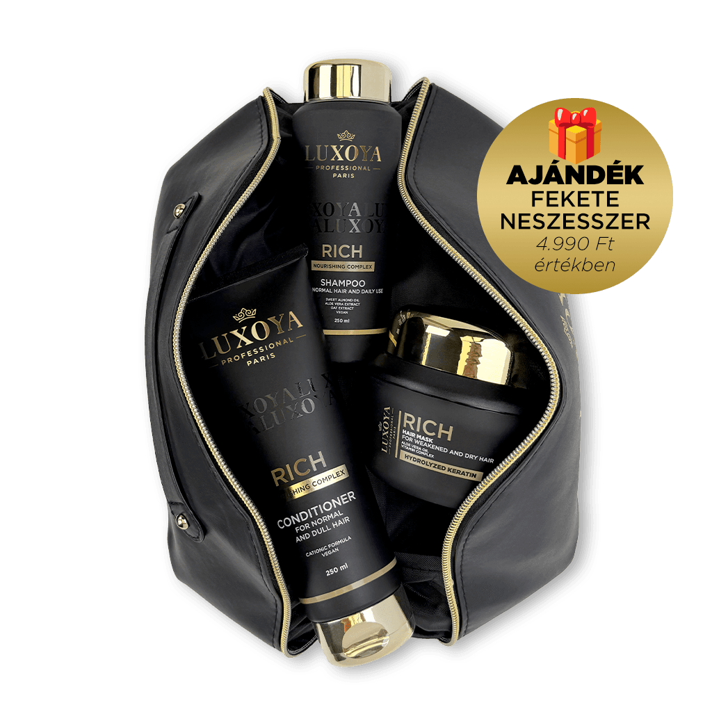 RICH Karácsonyi Ajándékcsomag + Ajándék Fekete Neszesszer (normál hajra)