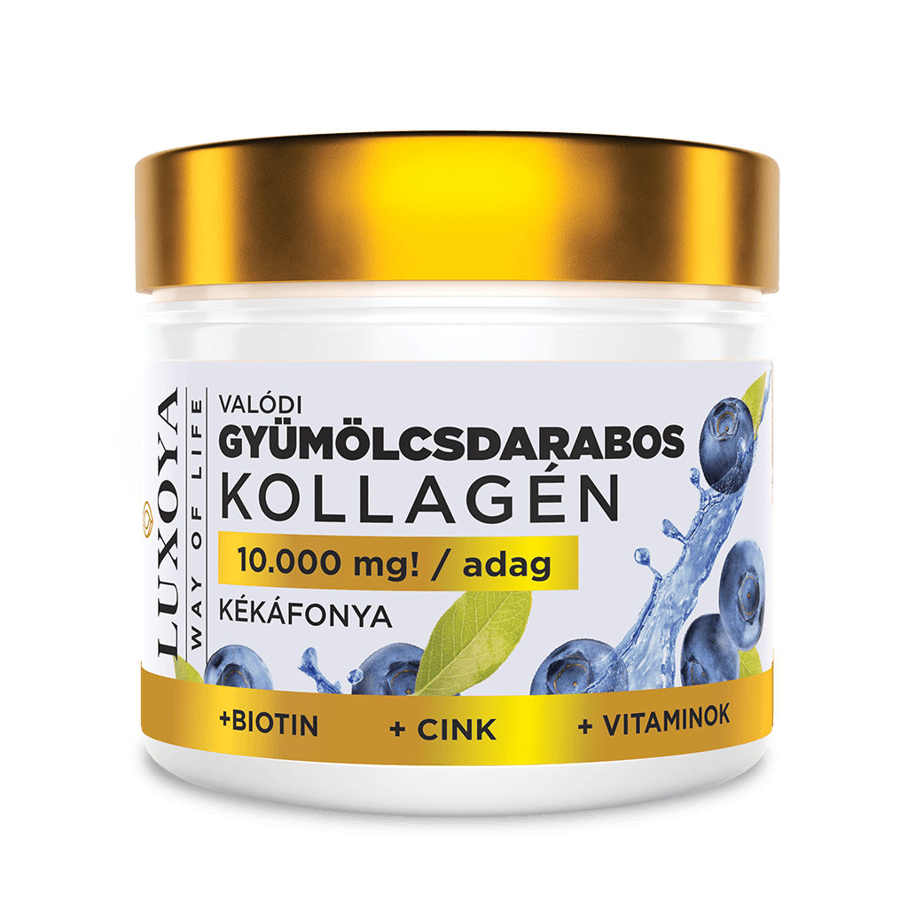Valódi Gyümölcsdarabos Kollagén - 300g - Kékáfonya