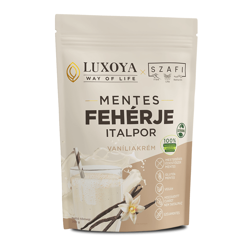 Luxoya x Szafi Mentes Fehérje italpor - Vanília 360g