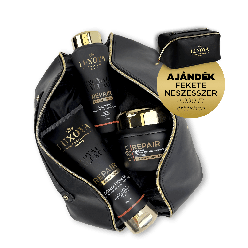 REPAIR Ajándékcsomag + Ajándék Fekete Neszesszer (száraz és sérült hajra)