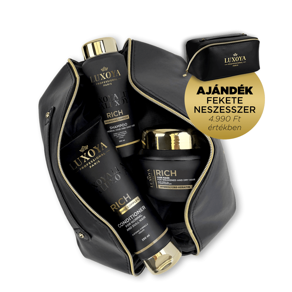 RICH Karácsonyi Ajándékcsomag + Ajándék Fekete Neszesszer (normál hajra)