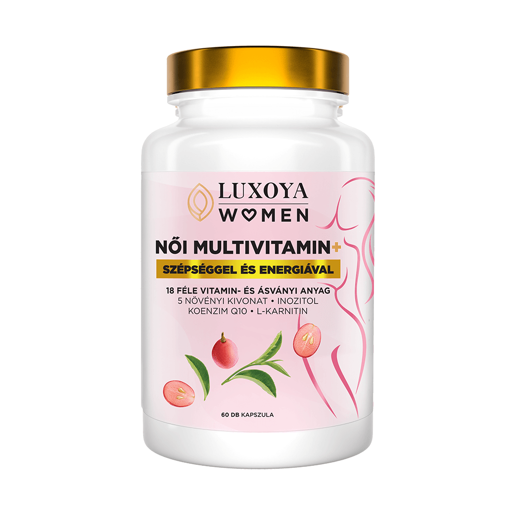 Női multivitamin+ étrend-kiegészítő kapszula l-karnitinnel és növényi kivonatokkal - 60db