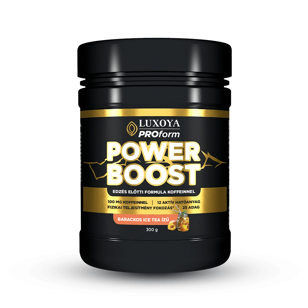 Power Boost – Edzés Előtti Italpor - Barackos Ice Tea -300 g