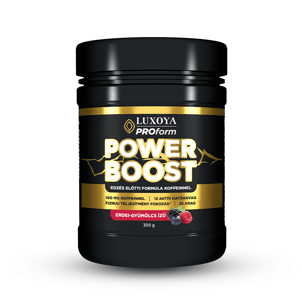 Power Boost – Edzés előtti Italpor - Erdei gyümölcs ízű - 300 g