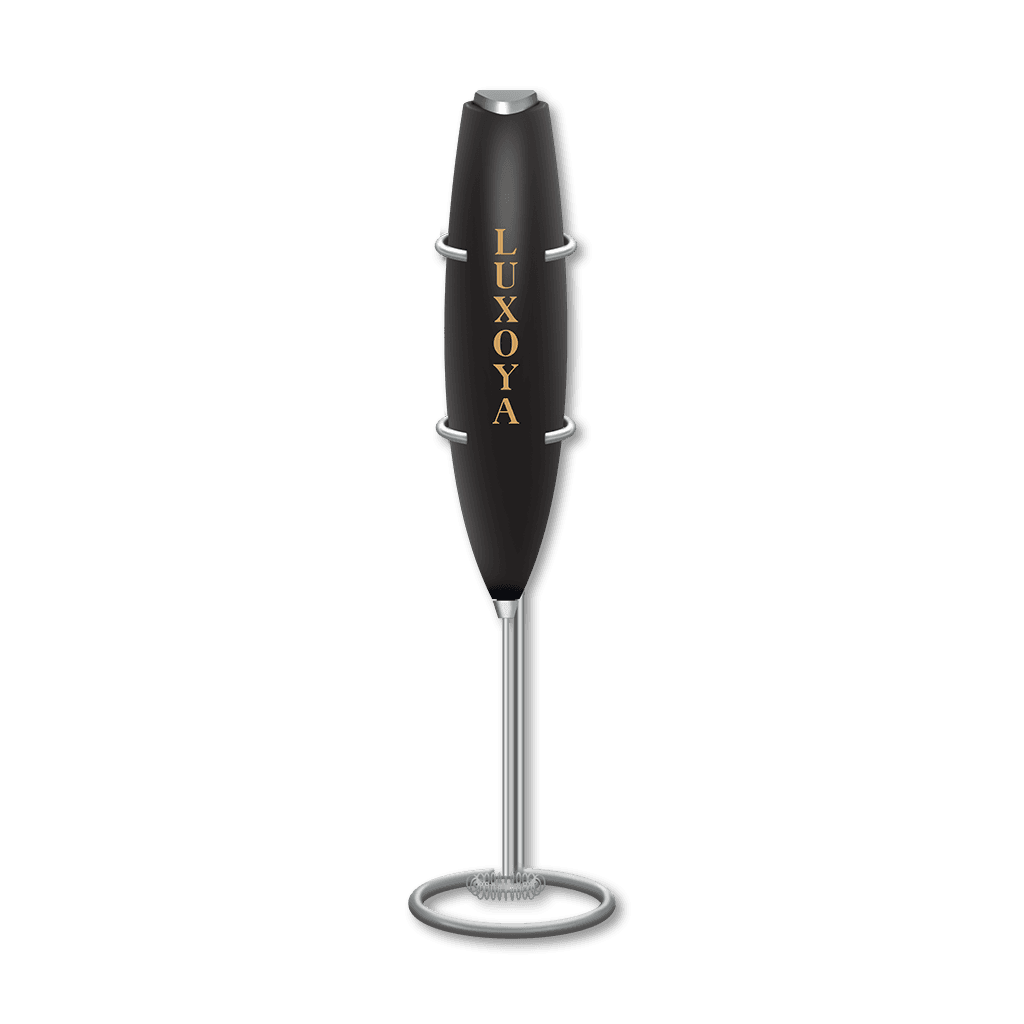 Pro Mixer kézi habosító tartóállvánnyal- fekete