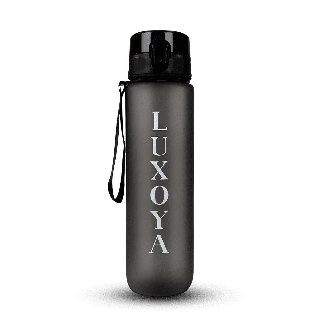 Motivációs fitnesz kulacs - fekete